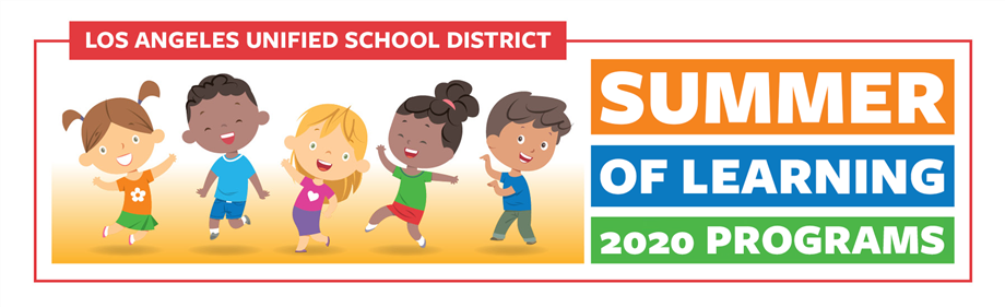 LAUSD Summer of Learning 2020 Programs Logo 